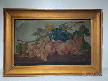 Natura morta con frutta - Olio su tela -Primi '900