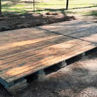 Piattaforma in legno trattato