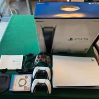 PlayStation 5 + 3 Controller+ Set Accessori Compl.