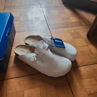 Birkenstock boston color bianco antico nuove 45