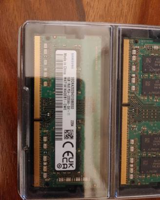 Coppia Slot Ram da 8GB Samsung 