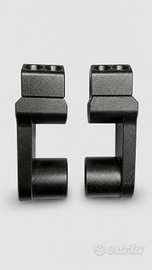 APE RACING pivoting riser 2" neri 28,6mm