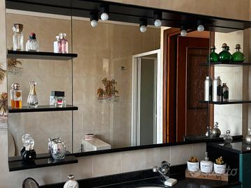 Mobile bagno completo  verde con top in marmo 