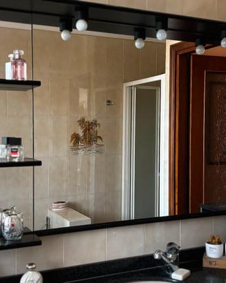 Mobile bagno completo  verde con top in marmo 