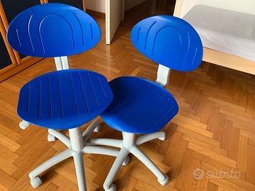 Coppia di sedie da scrivania (anche singo