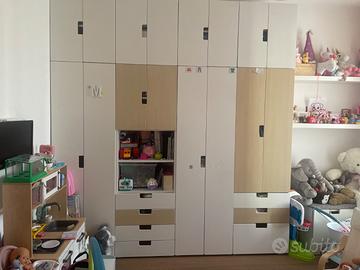 Armadio IKEA STUVA cameretta bianco/rovere – Molto