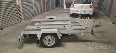 Carrello Portamoto 3 Posti Pedretti con Pianale –