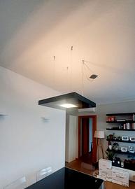 Lampadario in vetro nero