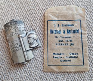 Spilla Distintivo Fascismo Fascista Mussolini Duce