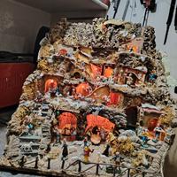 Presepe completo con cascata 