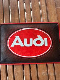Targa in metallo Audi