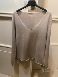 Maglia Knitwear con Allacciatura a Corsetto