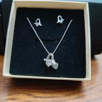 Girocollo e orecchini argento 925