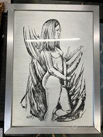 Quadro moderno AGEM  2017 “ Nudo Femminile “