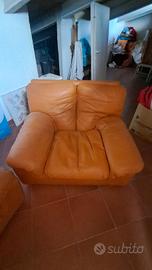 2 poltrone anni 70 inpelle