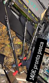 pinne in carbonio arbalete e torcia