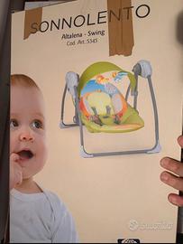 Sonnolento altalena bambino