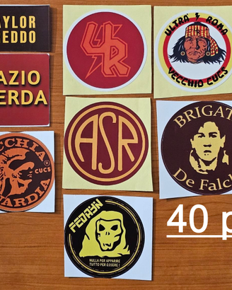 Adesivi misti As Roma 40 pezzi - Fedayn