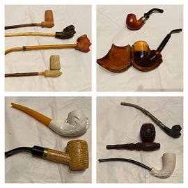 Collezione di 21 pipe antiche
