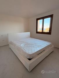 LETTO CONTENITORE MATRIMONIALE MODERNO + MATERASSO