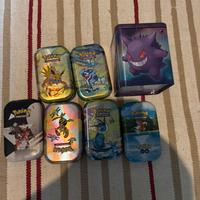 Mini tin varie pokemon (vuote)