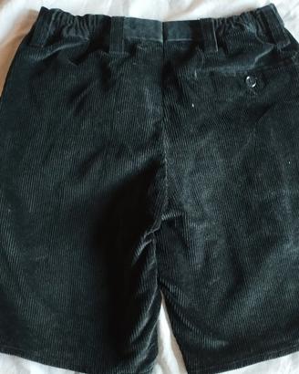 Pantaloni scout in velluto 