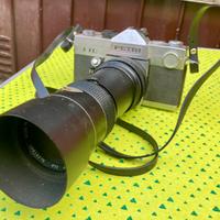 Macchina fotografica vintage Petri + accessori