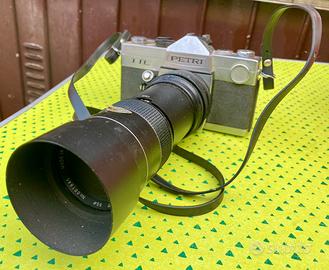 Macchina fotografica vintage Petri + accessori