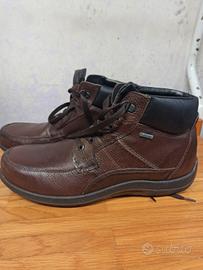 Scarponcini scarpe da uomo Goretex pelle marroni 