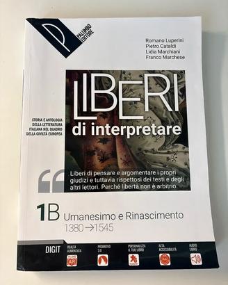 Letteratura italiana - LIBERI di interpretare 1B