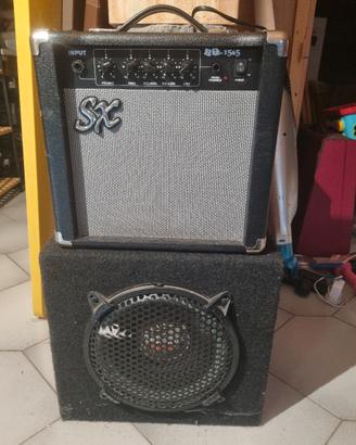 amplificatore +altro sub x chitarra/basso/pianola 