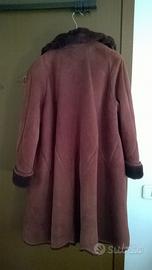 Cappotto donna montone bordeaux