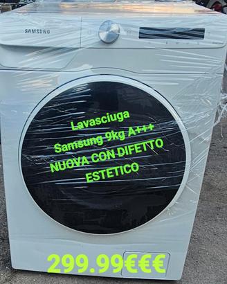 lavasciuga Samsung 9kg NUOVA DIFETTO ESTETICO 