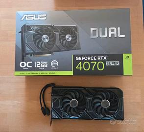 Scheda video ASUS Dual RTX 4070 SUPER OC 12GB