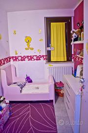 Lettino basso rosa per bambina – 50 €