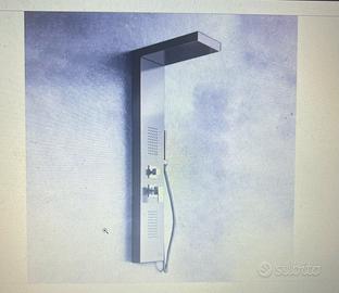 Colonna doccia idrom a tre vie in acciaio lucido