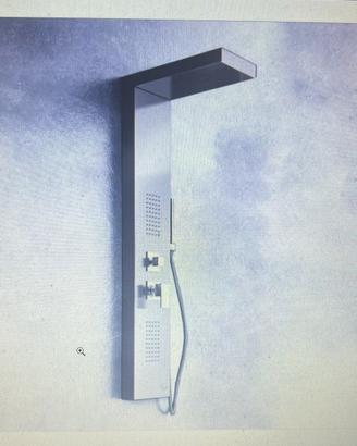 Colonna doccia idrom a tre vie in acciaio lucido