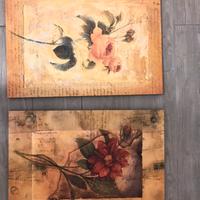 Quadro su legno rose