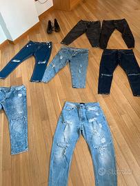 7 pantaloni + converse alte