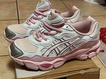asics gel-nyc gray pink