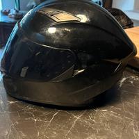 Casco moto integrale QSTK nero con visiera scura
