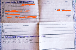 Auto unico proprietario