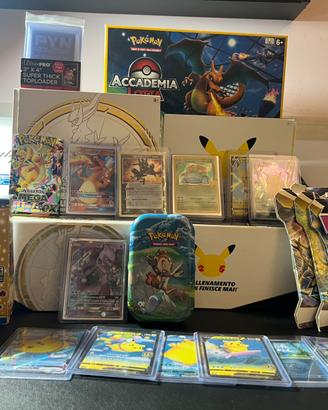 Lotto carte e accessori Pokemon