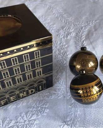 Set 4 Palline Natale Fendi "Palazzo Fendi"