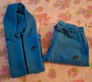 Tuta Nike Tech Fleence blu bambino taglia M