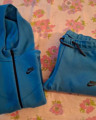 Tuta Nike Tech Fleence blu bambino taglia M