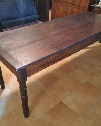 Tavolo in legno massello 204x77