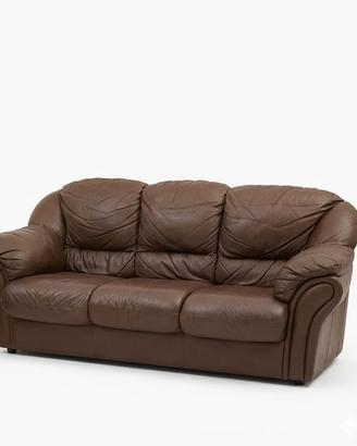 Divano letto 3 posti in pelle