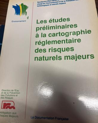 Les etudes preliminaires a la cartographie