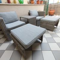 Soggiorno da esterno componibile